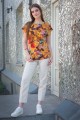 Bawełniany T-shirt, Bluzka w kwiaty - OKEE (13).jpg