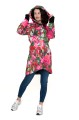 Wiosenna kurtka przejściowa, kurtka softshell, - OKEE parka w kwiaty (10).jpg