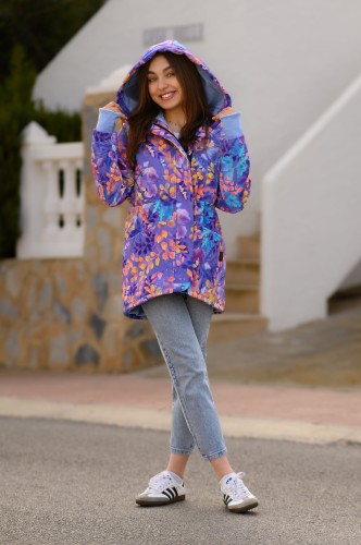 Wiosenna kurtka softshell, parka w kwiaty - OKEE - kurtka przejściowa (191).jpg