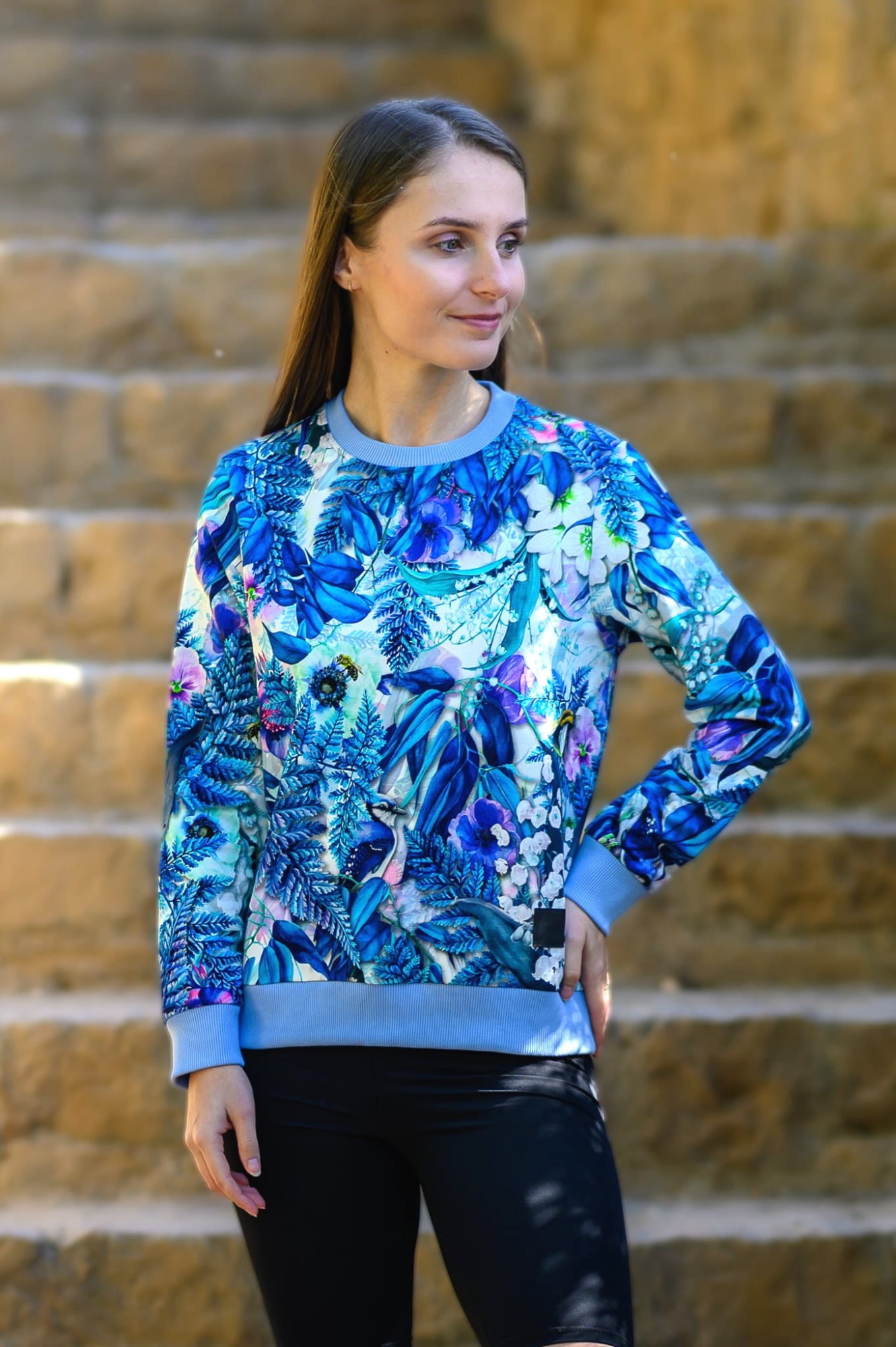 Bluza Basic - Niebieskie Konwalie