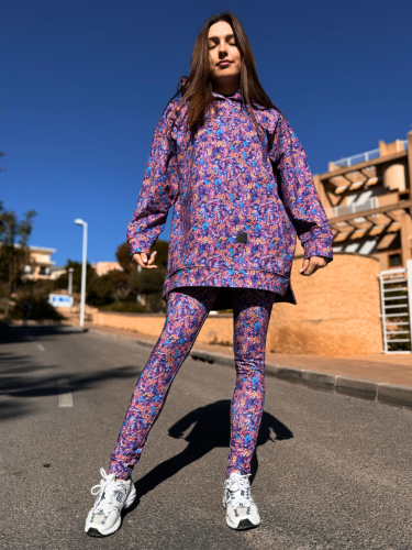 Wzorzyste legginsy spodnie - OKEE (2).png