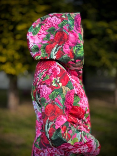 Kurtka softshellowa - parka w kwiaty - OKEE (10).jpg