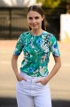 Bluzka simple z krókim rękawem - OKEE - t-shirt w kwiaty (39).jpg