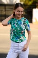 Bluzka simple z krókim rękawem - OKEE - t-shirt w kwiaty (41).jpg