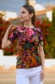 Bluzka simple z krókim rękawem - OKEE - t-shirt w kwiaty (63).jpg