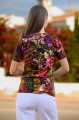 Bluzka simple z krókim rękawem - OKEE - t-shirt w kwiaty (64).jpg