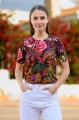 Bluzka simple z krókim rękawem - OKEE - t-shirt w kwiaty (65).jpg