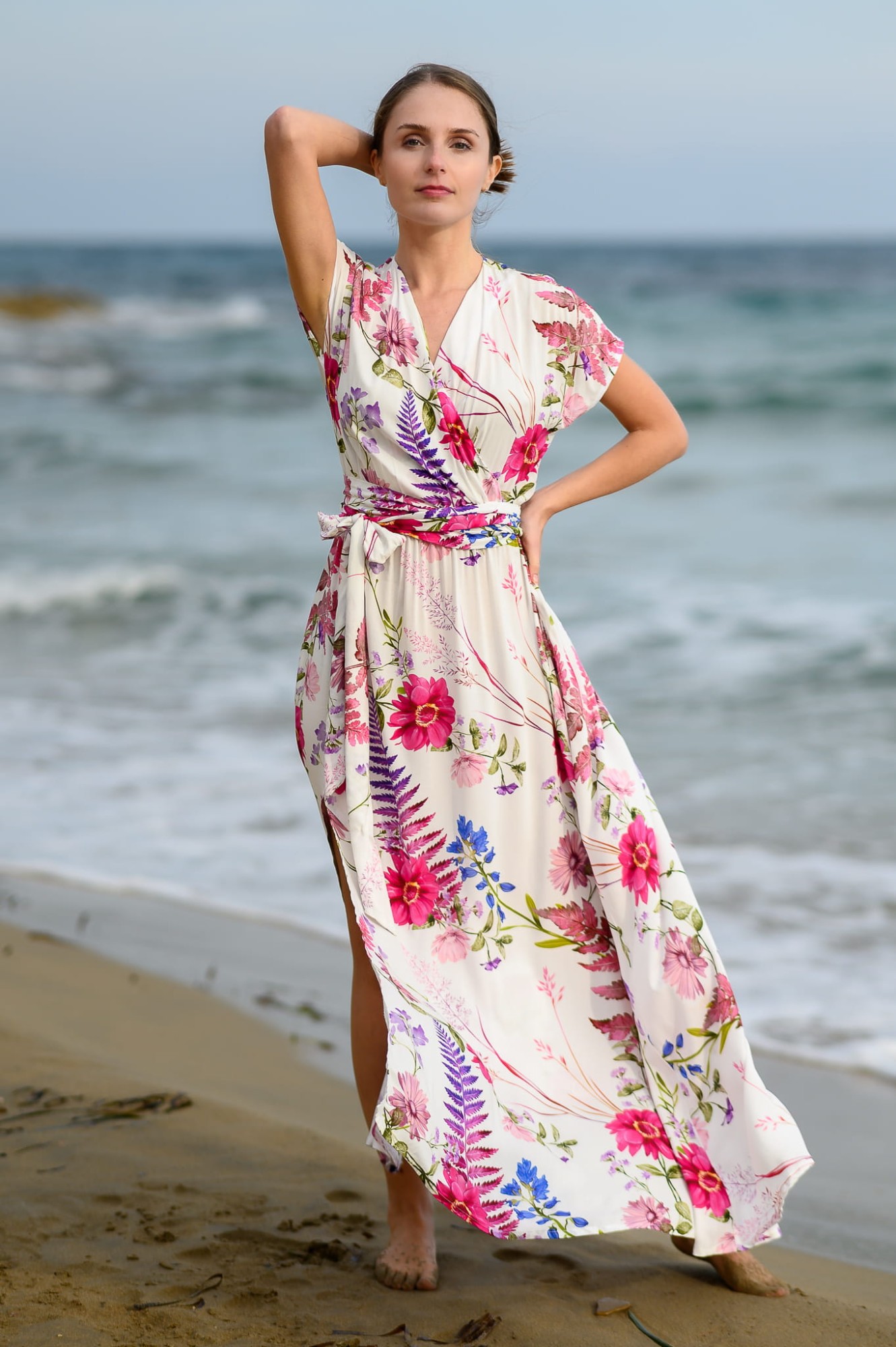 Sukienka Kimono MAXI - Paprotki