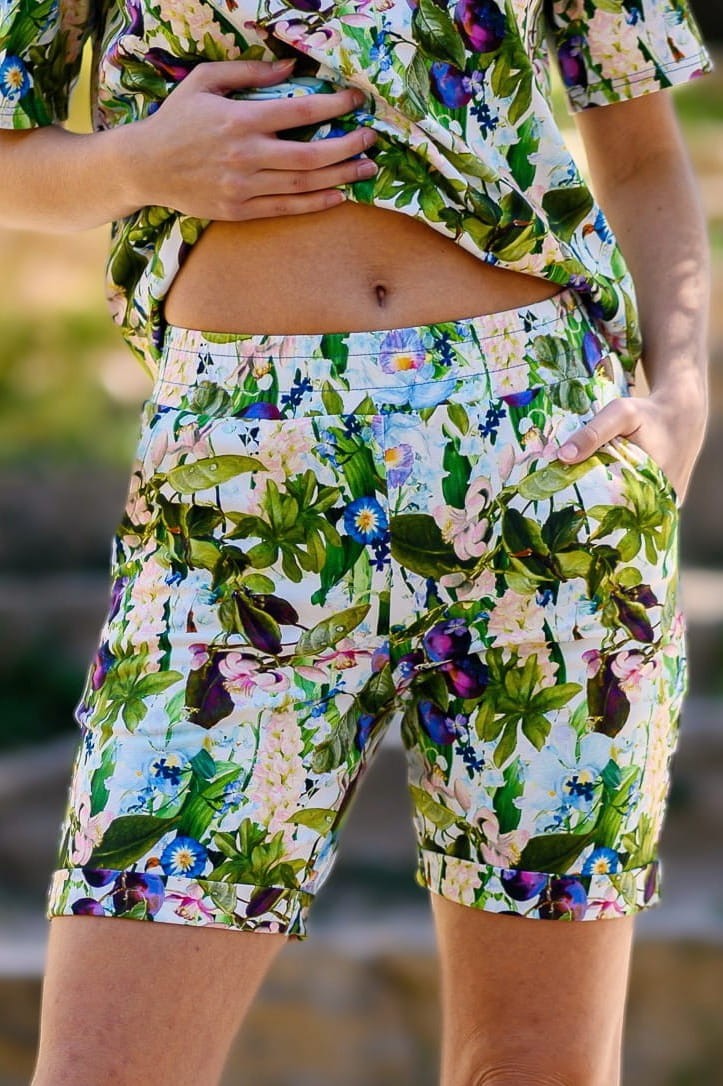 Bawełniane szorty - Poranna Rosa