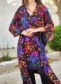 Narzutka wiskozowa na plaże- kimono OKEE