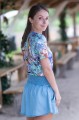Bawełniana bluzka dekolt V - OKEE - tshirt w kwiaty (26).jpg