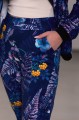 spodnie dresowe damskie - okee - spodnie w kwiaty