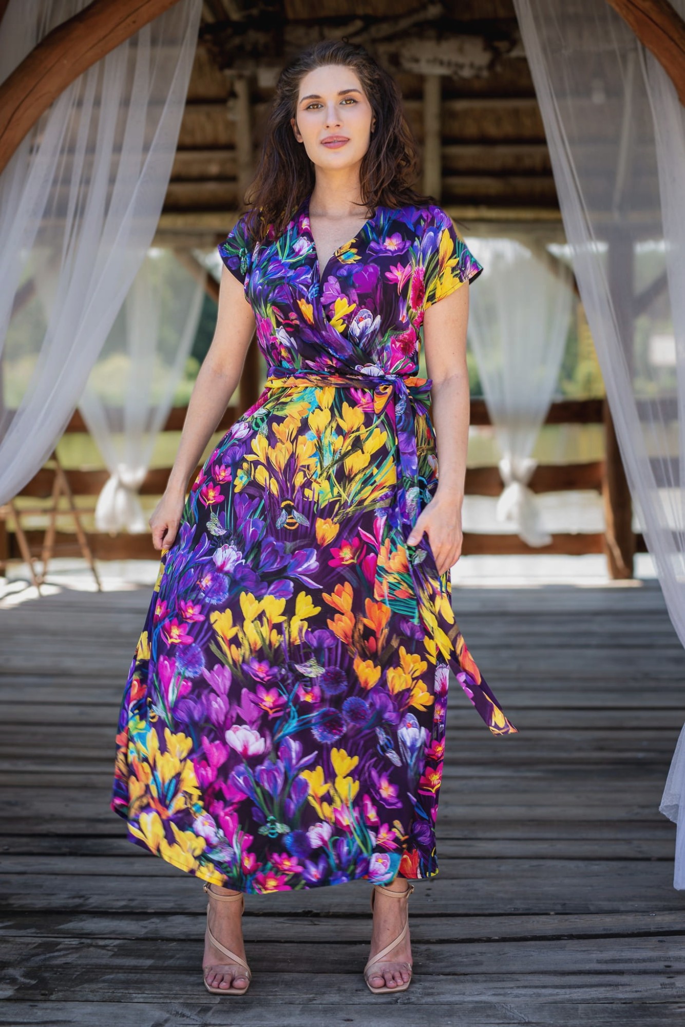 Sukienka Kimono -  Crocus Rainbow