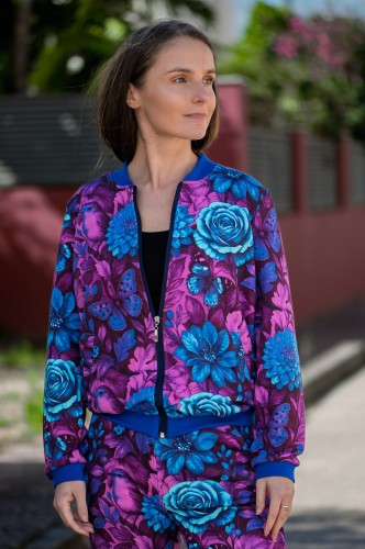 Bluza bomberka OKEE - bawełniana bluza w kwiaty (1).jpg