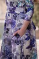 Sukienka Bawełniana SIMPLE - Purple meadow