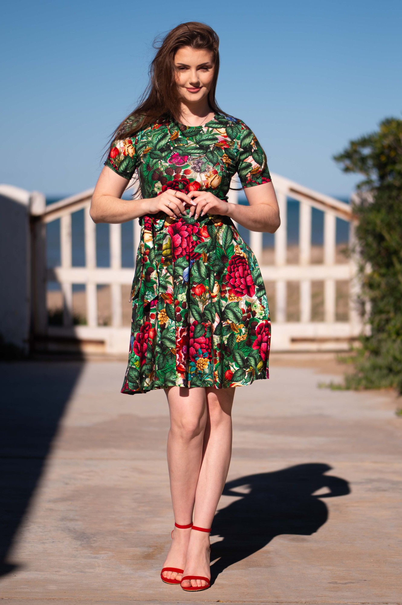 Sukienka Simple MINI krótki rękaw - Świeżość