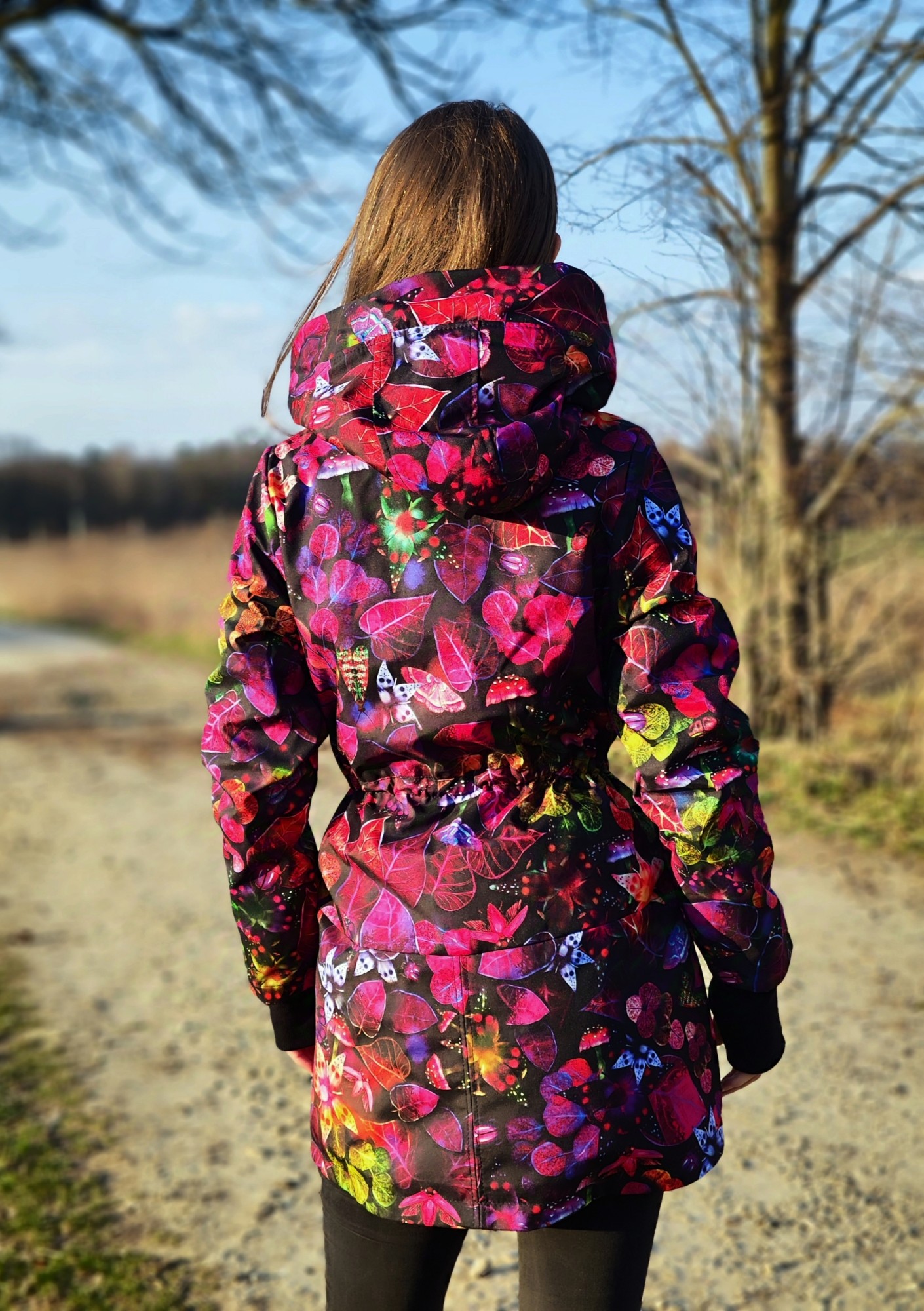 Kurtka przejściowa krótka - Ruby mushroom