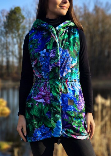 Kamizelka krótka - Wild Peony