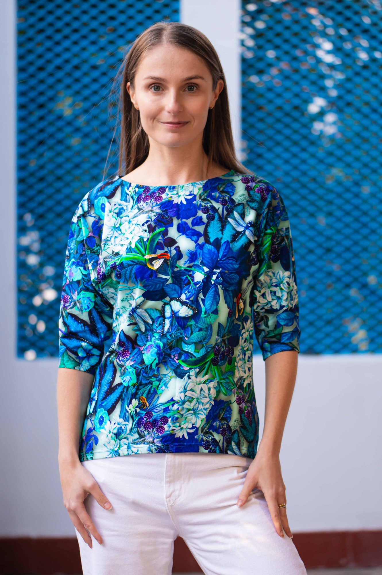 Bluzka bawełniana Sensual - Rajski ogród