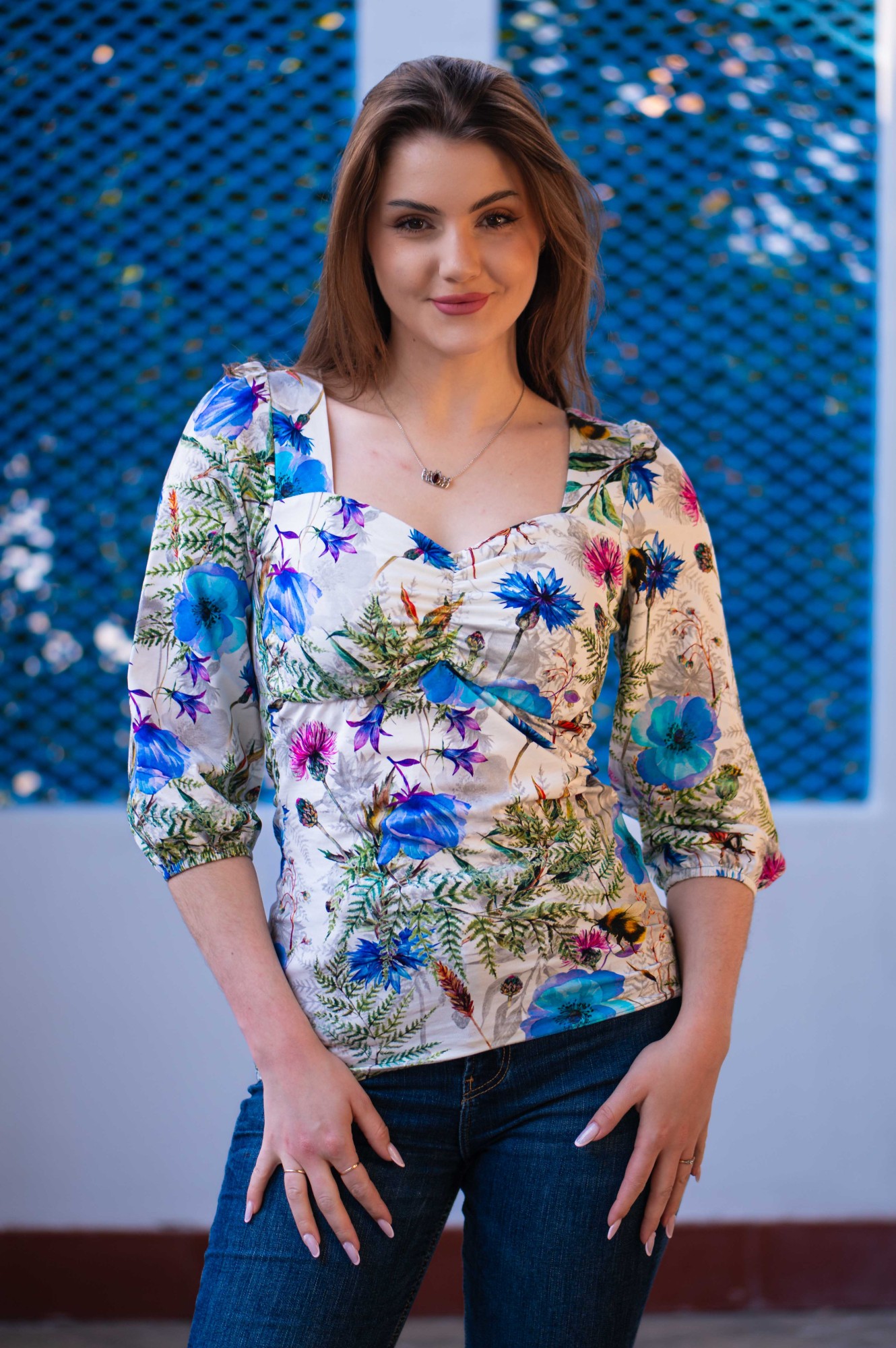 Bluzka bawełniana HEART - Polska łąka