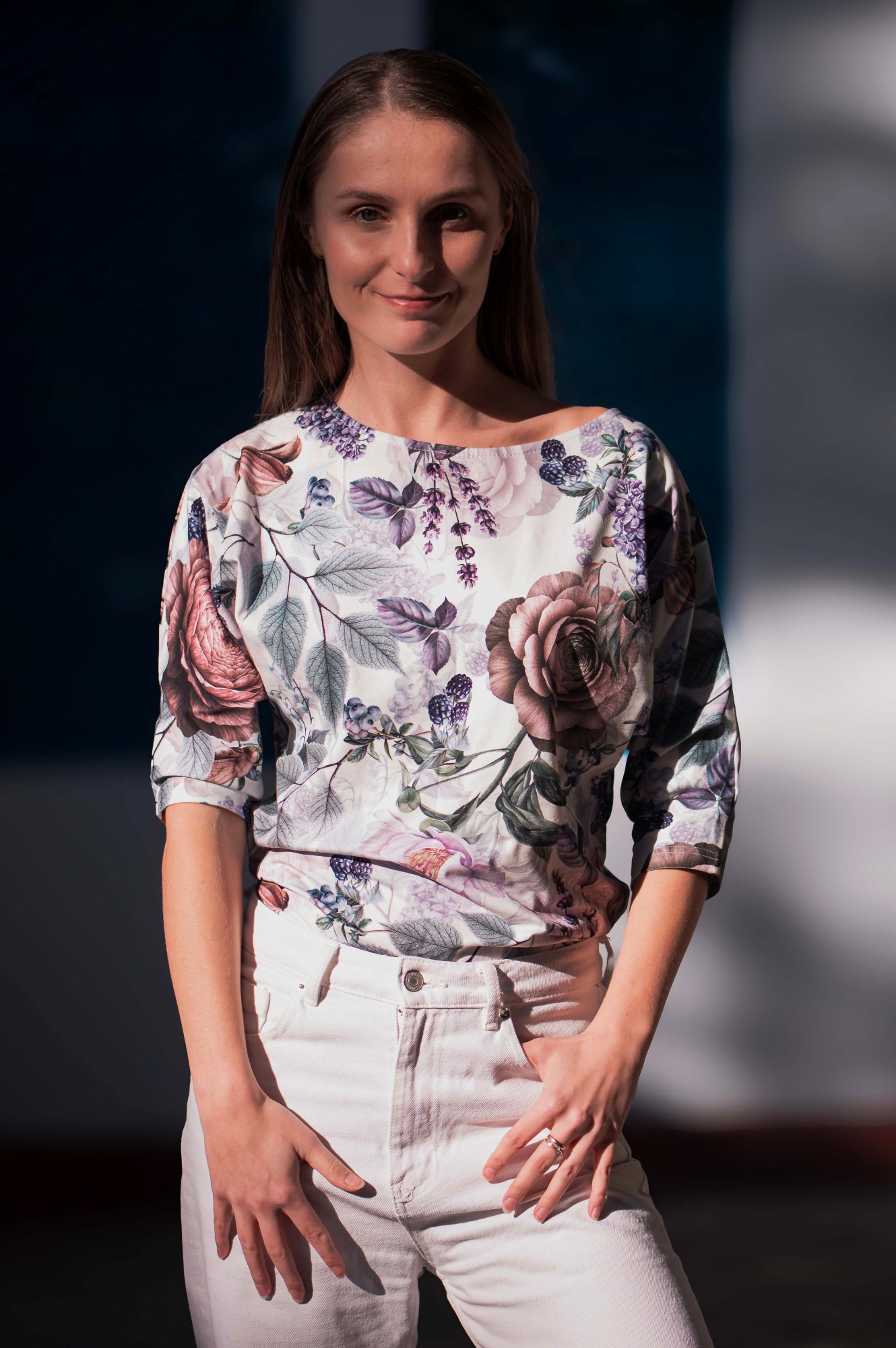 Bluzka bawełniana Sensual - Rosy dream