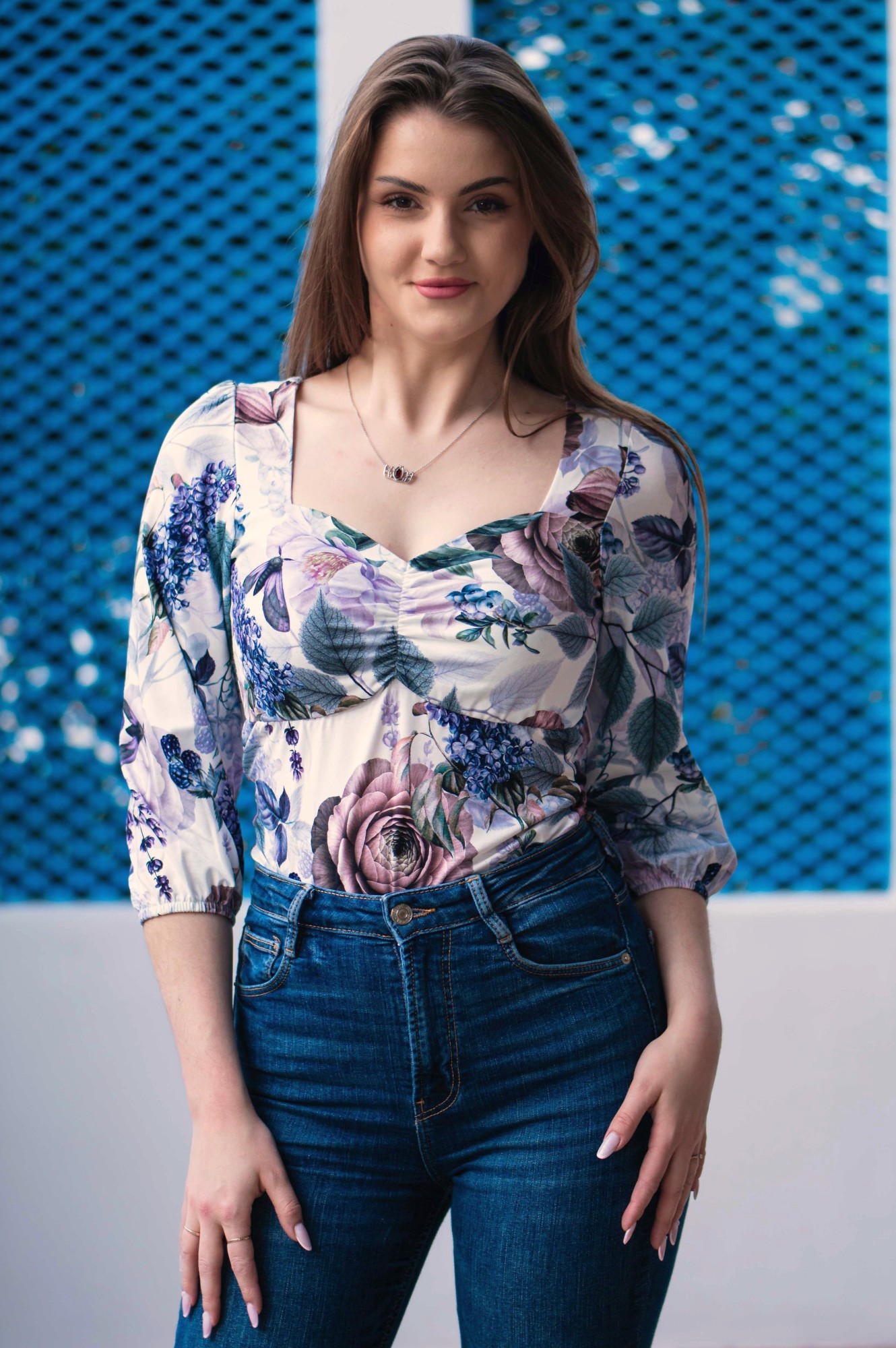 Bluzka bawełniana HEART - Rosy dream