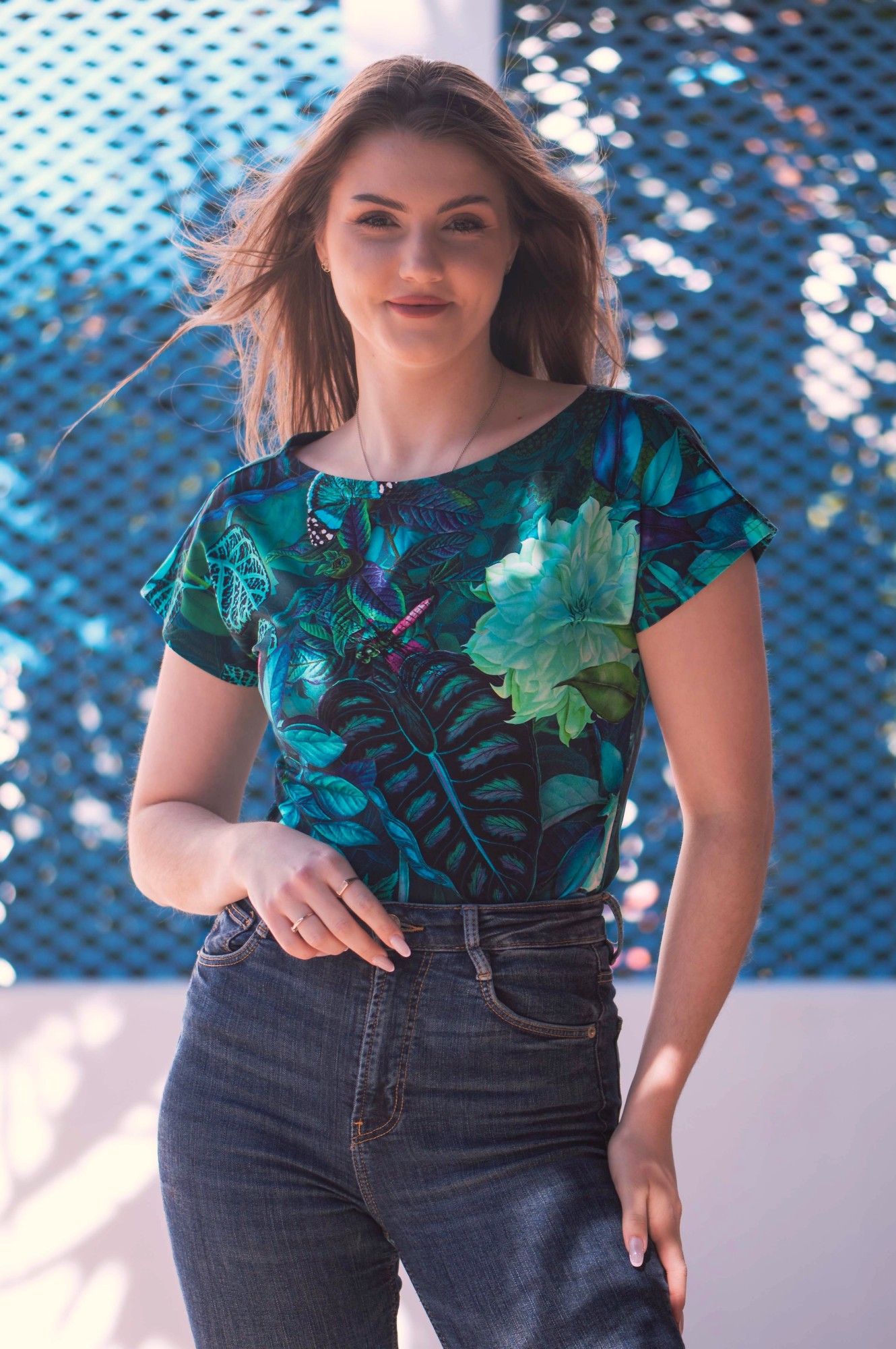 Bluzka bawełniana ŁÓDKA - Zorza