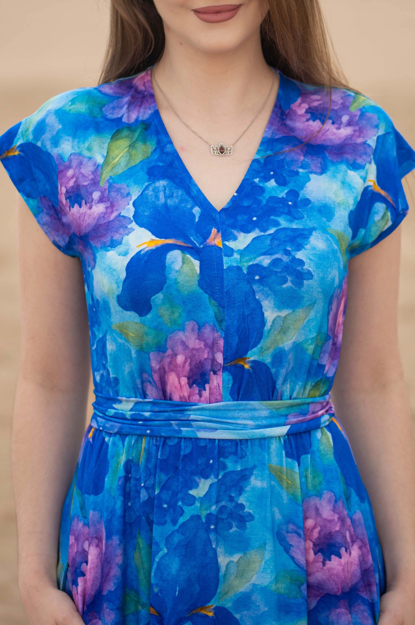 Sukienka AGATA -  Akwarelowy sen