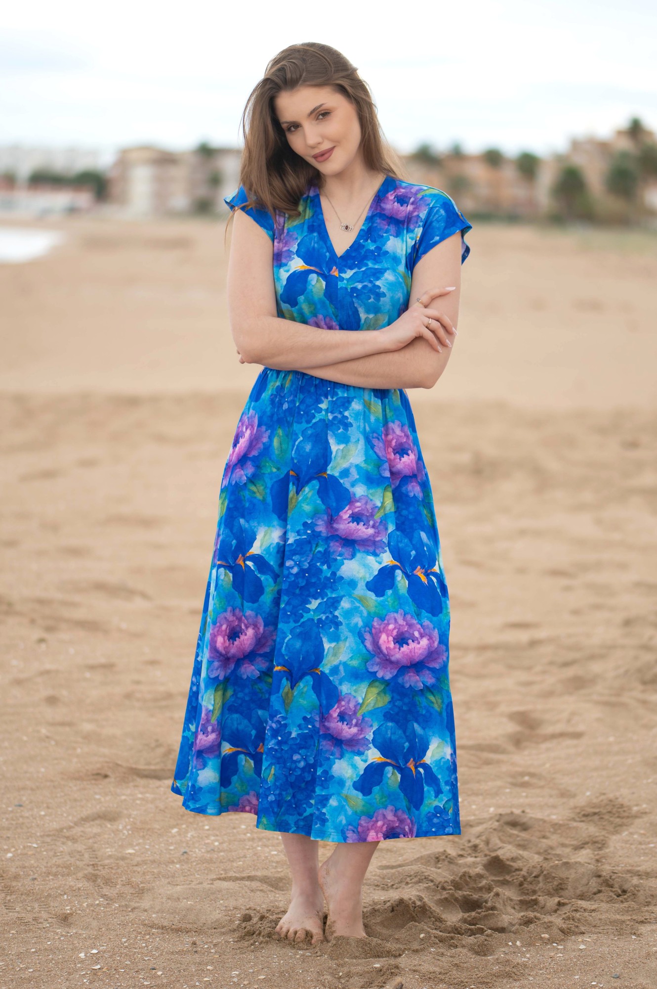 Sukienka AGATA -  Akwarelowy sen