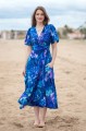 Sukienka wiązana Midi krótki rękaw - Windy Storm