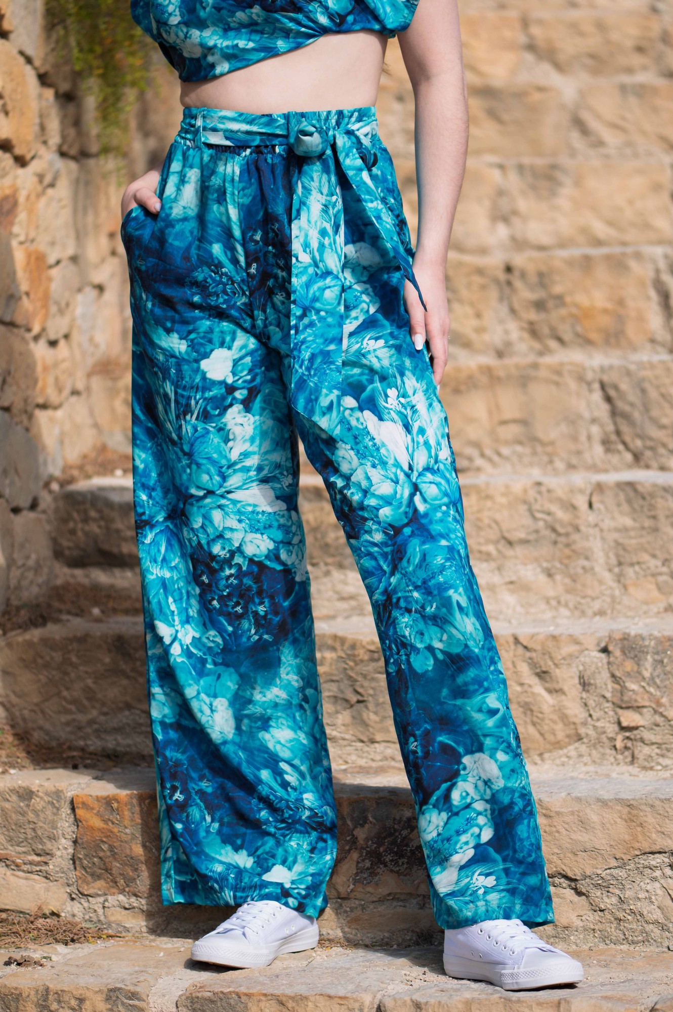 Spodnie wiskozowe - Ocean storm