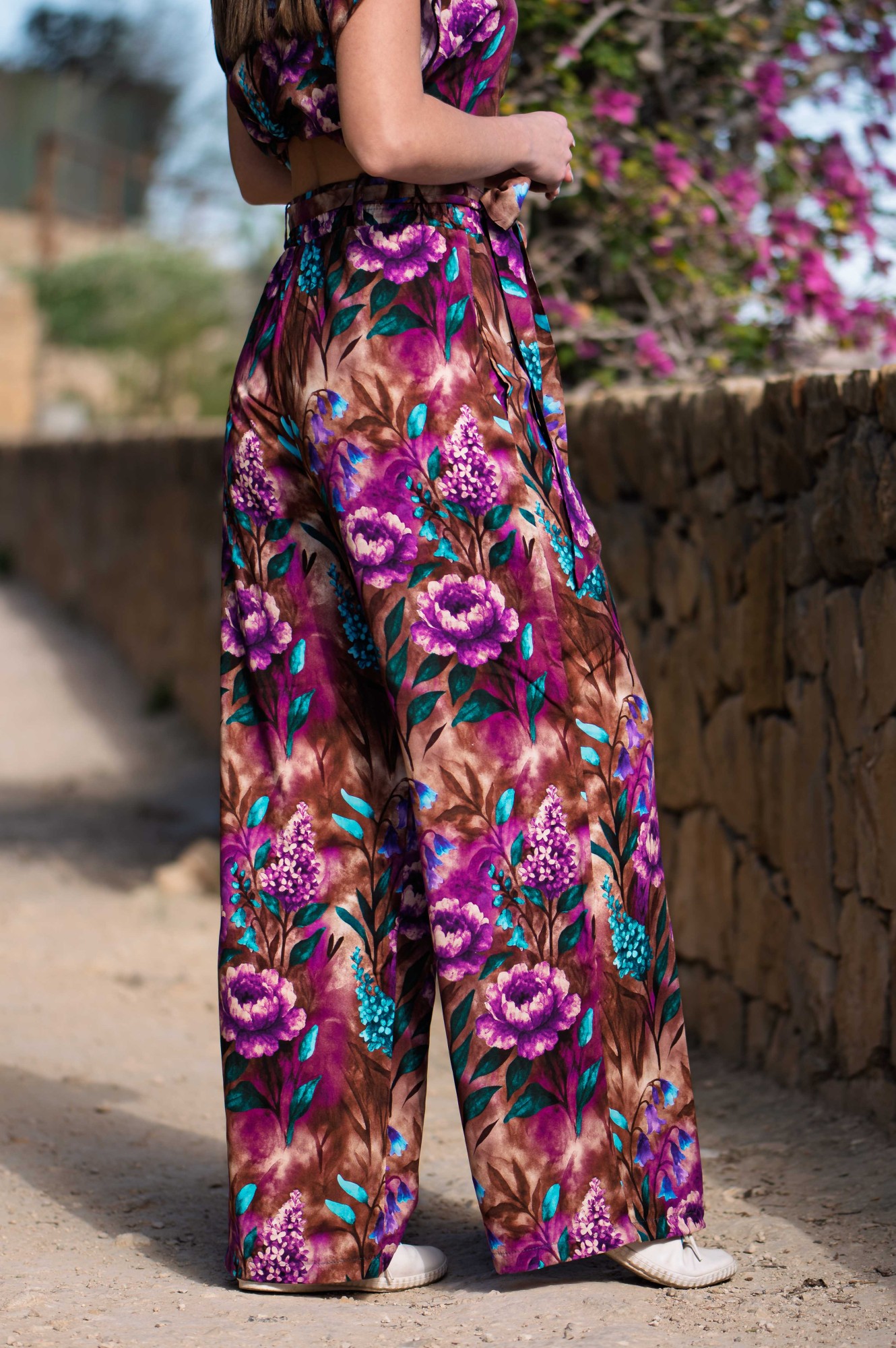 Spodnie wiskozowe - Velvet chocolate