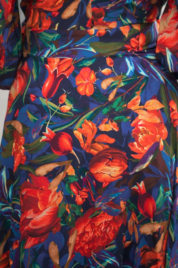 Spodnie wiskozowe - Scarlet night