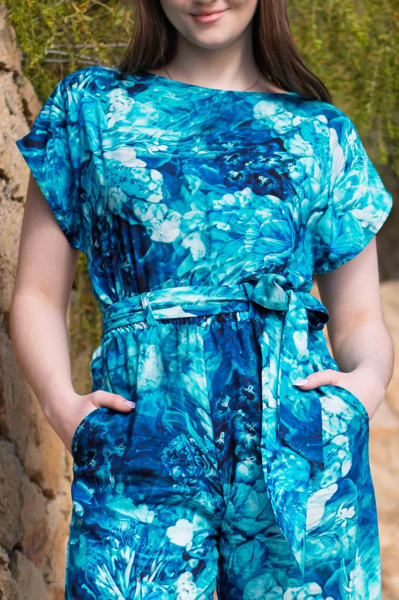 T-shirt wiskozowy - Ocean storm