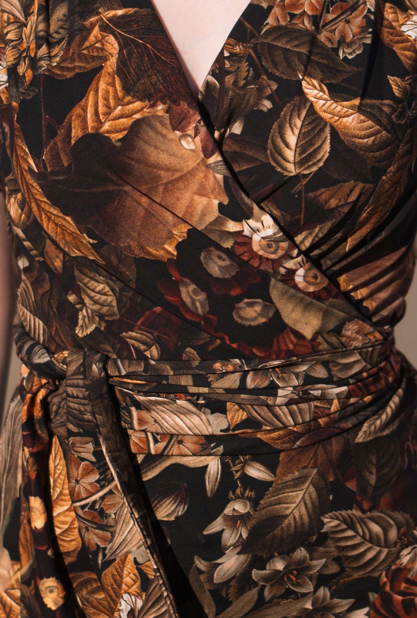 Sukienka MAXI z dekoltem w łódkę - Vintage cold