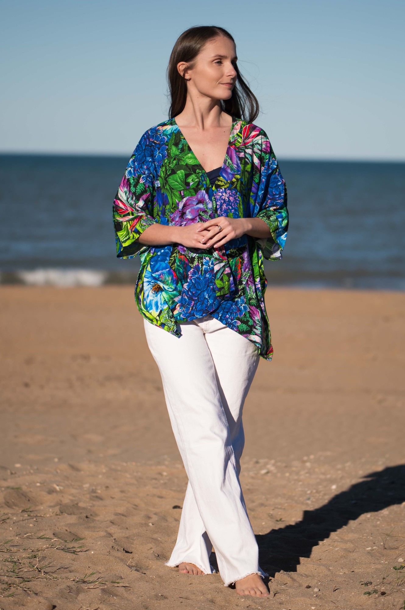 Kimono krótkie - Wild Peony