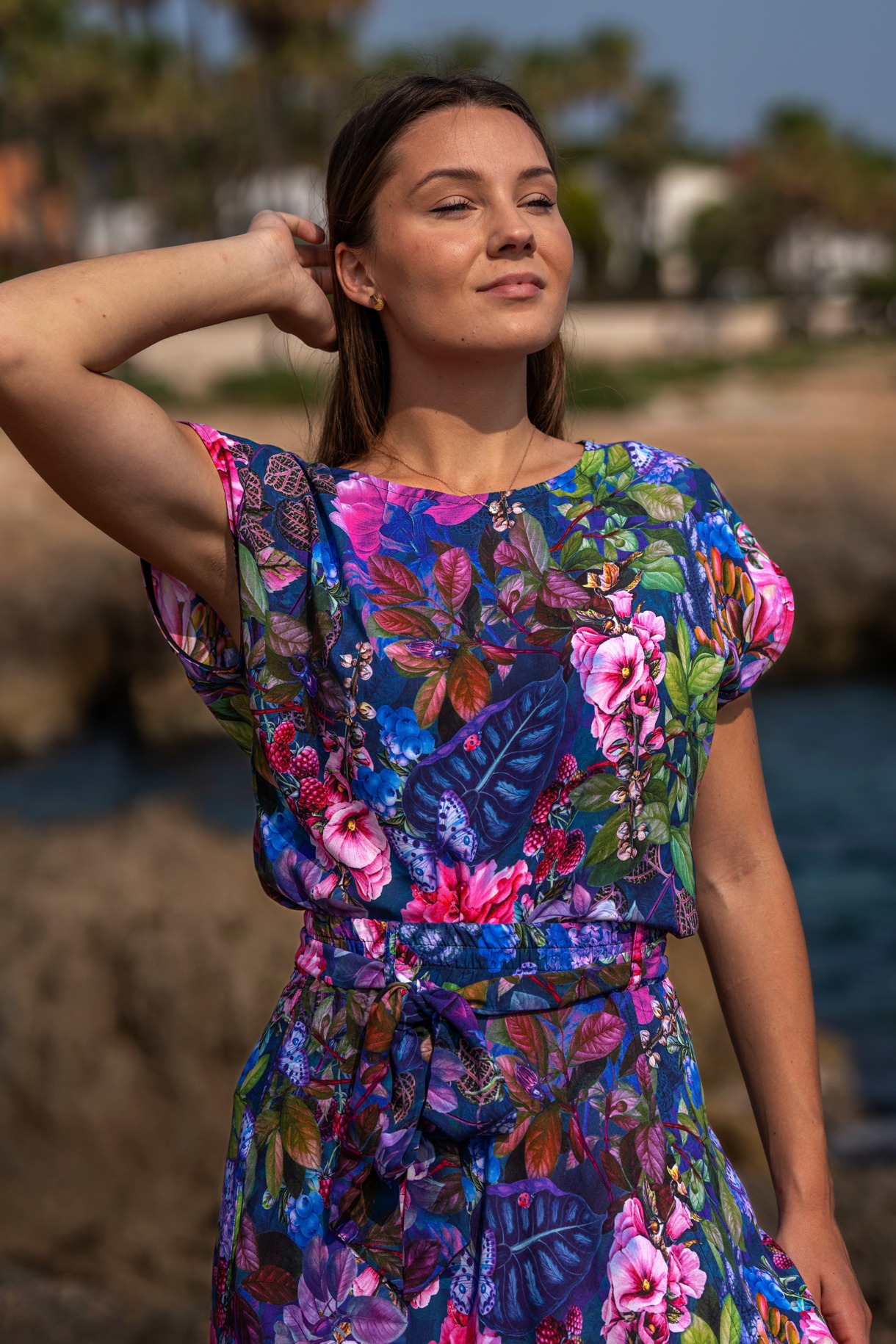 T-shirt wiskozowy - Napar z bzu