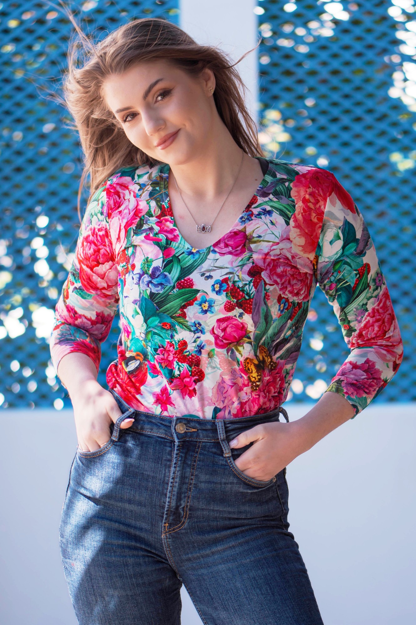 Bluzka LUNA - Ramo de flores