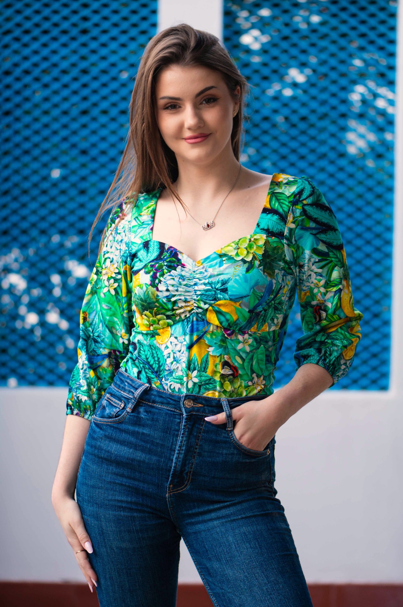 Bluzka bawełniana HEART - Mohito