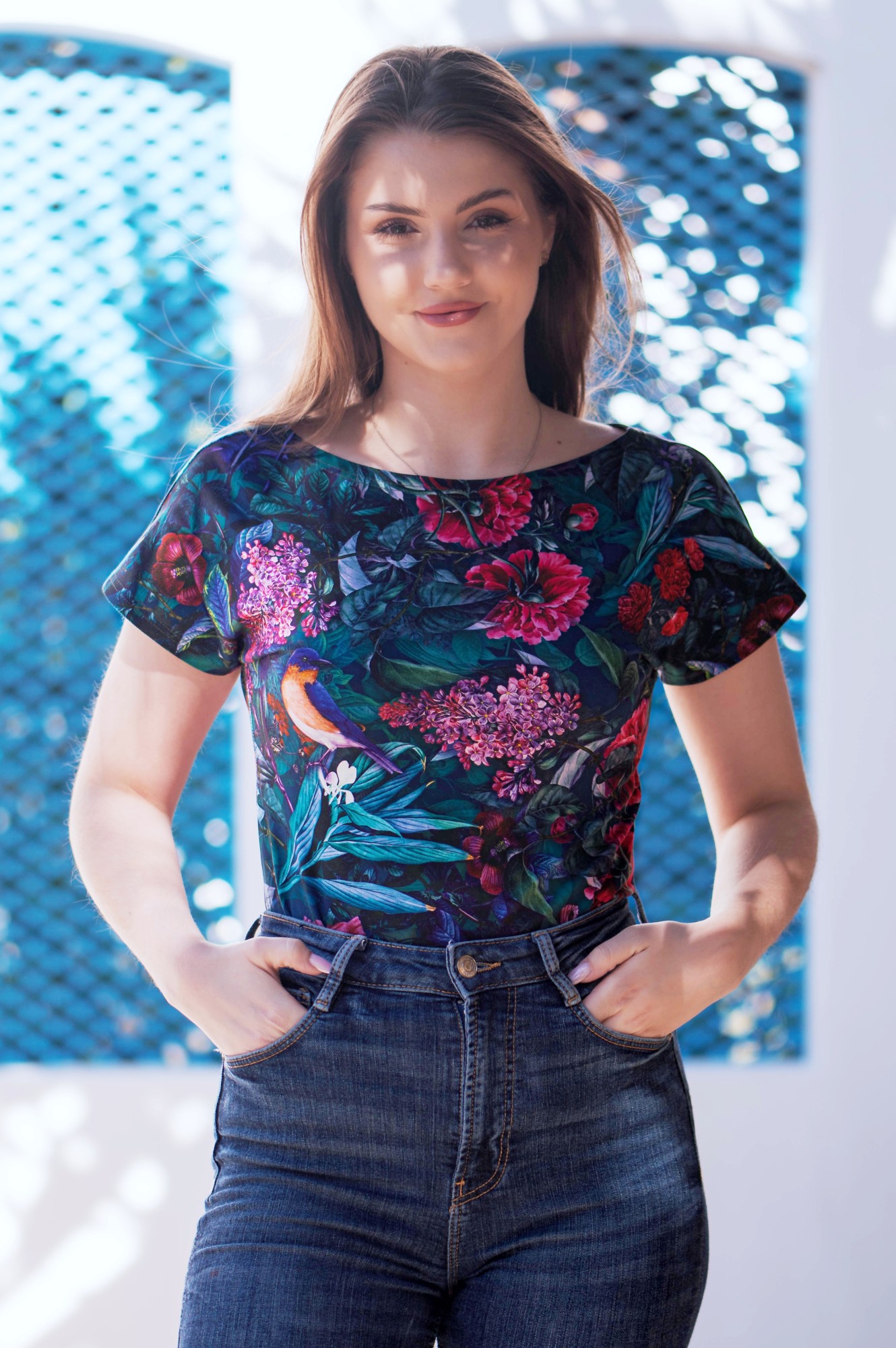 Bluzka bawełniana ŁÓDKA - Zaćmienie księżyca