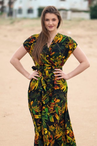 Sukienka Kimono MIDI -  Jamaica