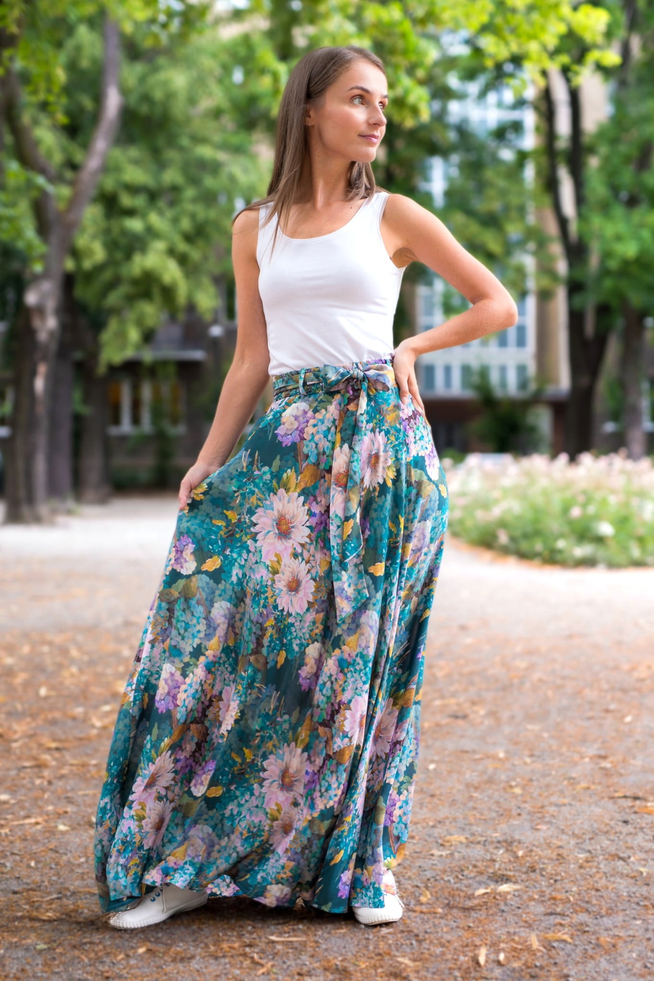 Spódnica Maxi - Malowana
