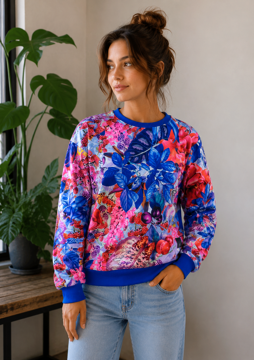 Bluza Basic - Niebieski Sad