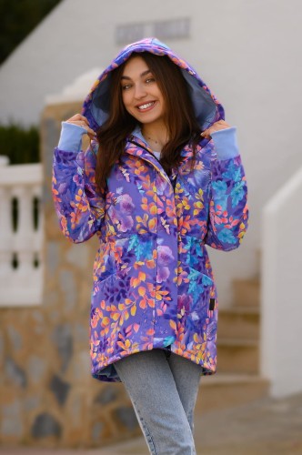 Wiosenna kurtka softshell, parka w kwiaty - OKEE - kurtka przejściowa (191).jpg