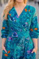 Sukienka Midi taliowana - Eden Turquoise