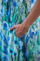 Sukienka wiskozowa MAXI na ramiączkach - Mermaid