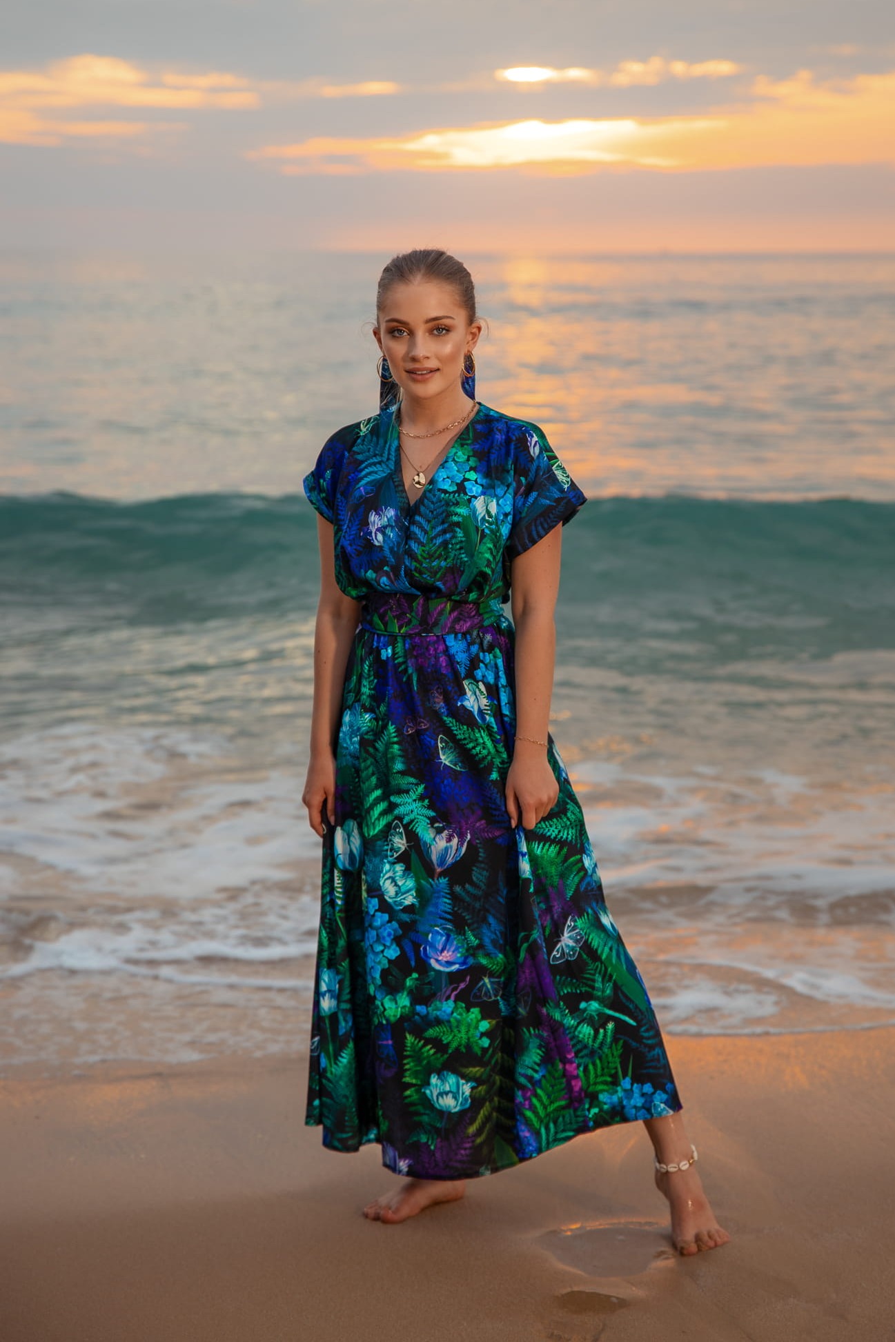 Sukienka Kimono MIDI -  Forget me not