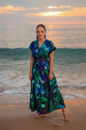 Sukienka Kimono MIDI - Forget me not