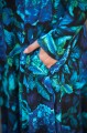 Sukienka wiskozowa MARLENN - Blue rapsody