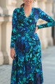 Sukienka wiskozowa MARLENN - Blue rapsody